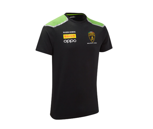 LAMBORGHINI SQUADRA CORSE MEN'S TEAM T-SHIRT BLACK